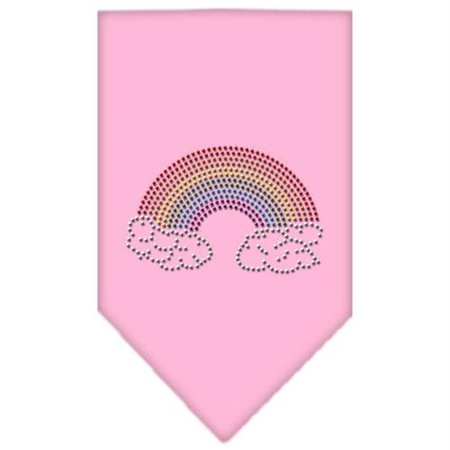 UNCONDITIONAL LOVE Rainbow Rhinestone Bandana Light Pink Large UN802812